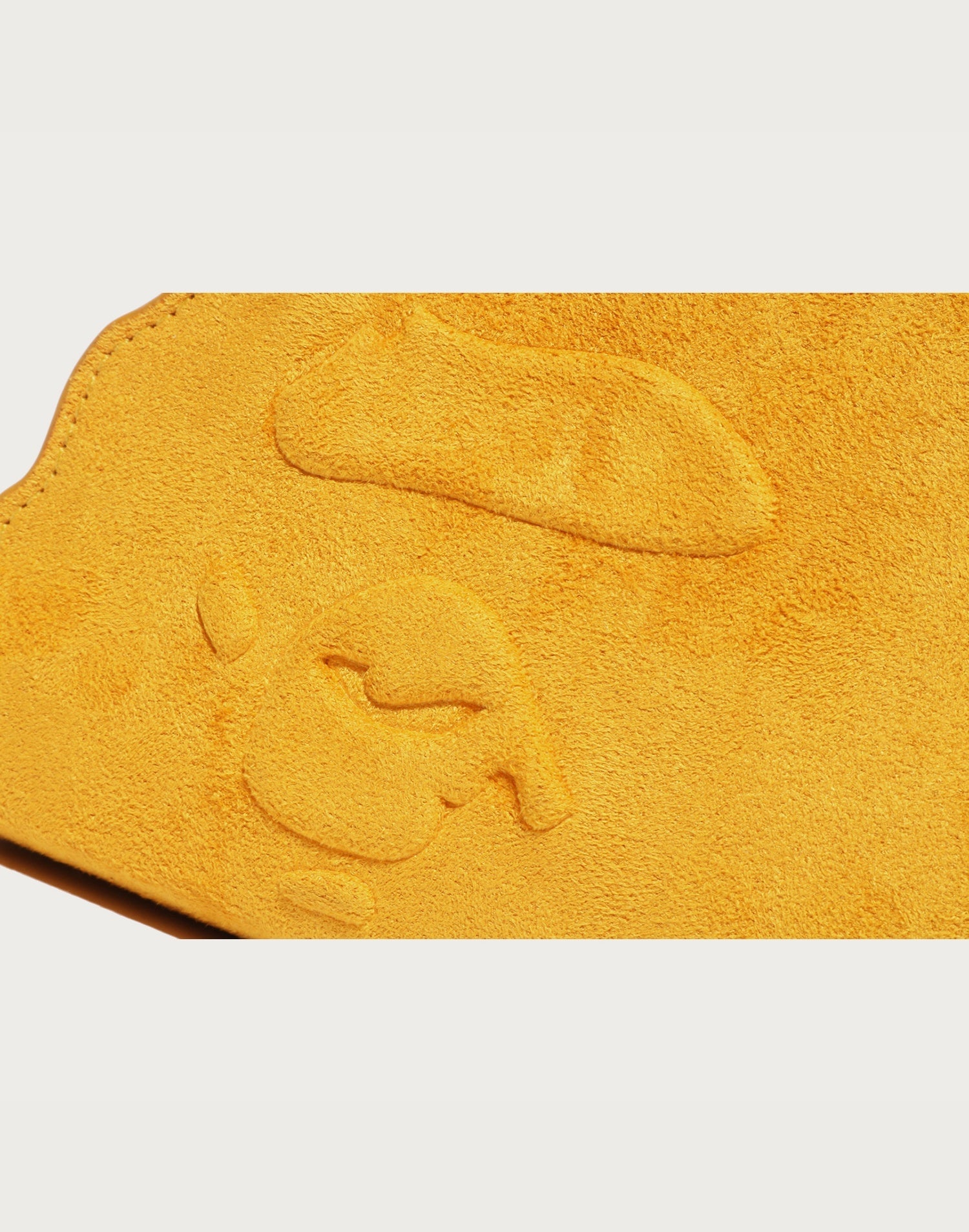 APE HEAD SUEDE EMBOSSED POUCH MENS