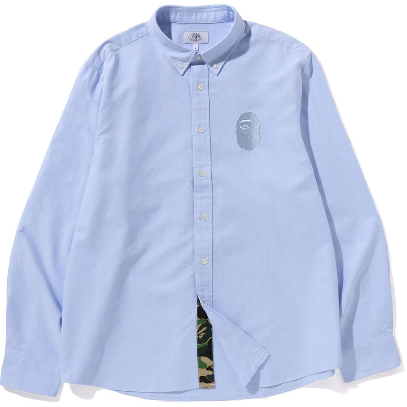 APE HEAD EMBROIDERY OXFORD SHIRT RELAXED FIT MENS
