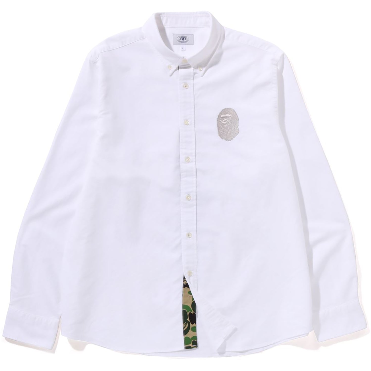 APE HEAD EMBROIDERY OXFORD SHIRT RELAXED FIT MENS – us.bape.com