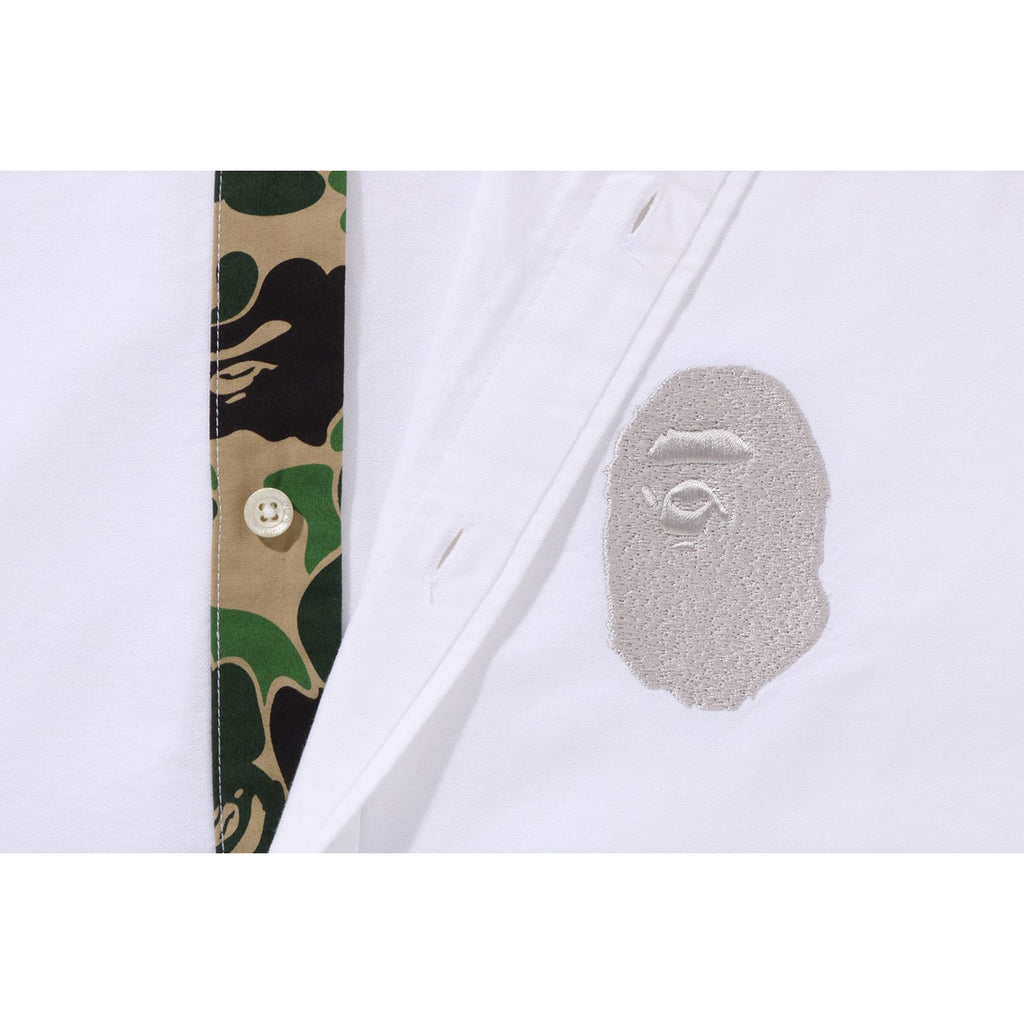 APE HEAD EMBROIDERY OXFORD SHIRT RELAXED FIT MENS | us.bape.com
