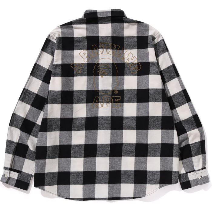 COLLEGE BLOCK CHECK SHIRT RELAXED FIT MENS