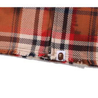 BLEACHED BAPE CHECK ZIP SHIRT MENS