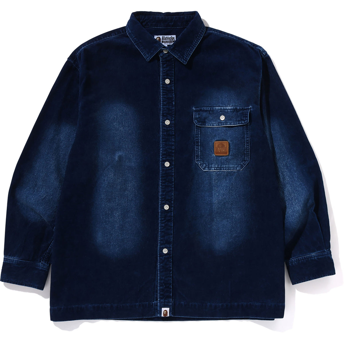 INDIGO DYE CORDUROY LS SHIRTS MENS