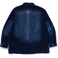 INDIGO DYE CORDUROY LS SHIRTS MENS