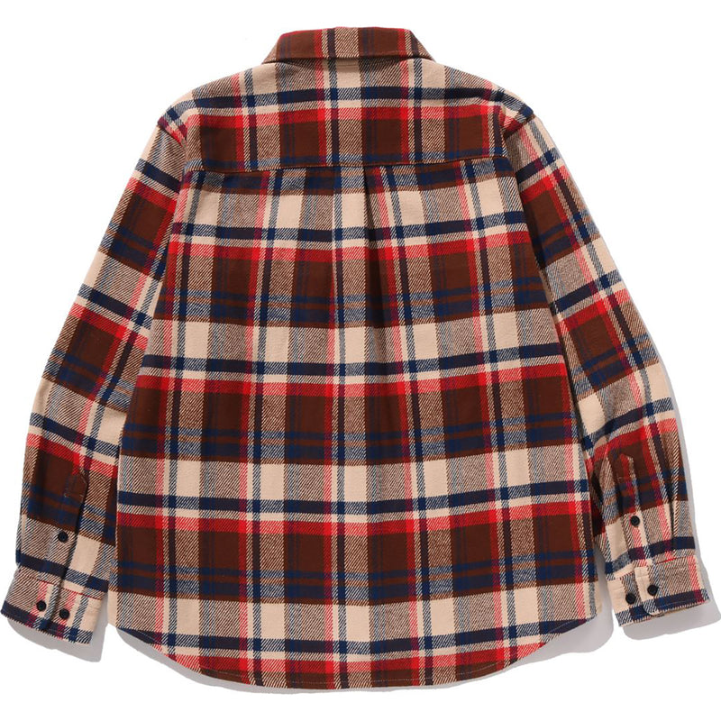 BAPE CHECK SHIRT MENS