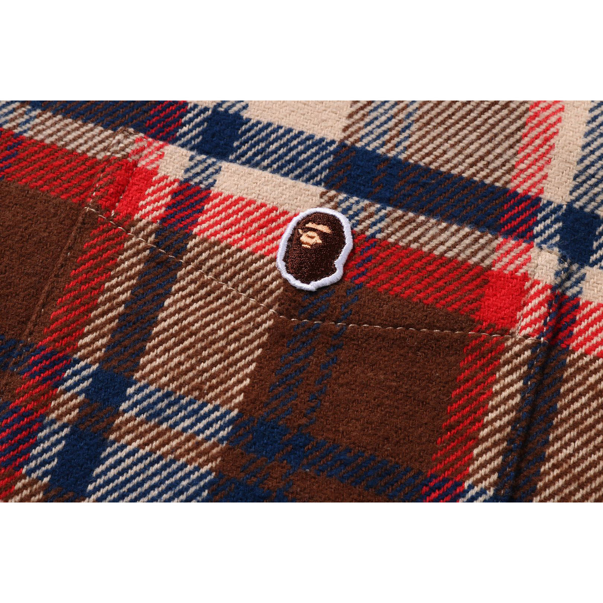 BAPE CHECK SHIRT MENS