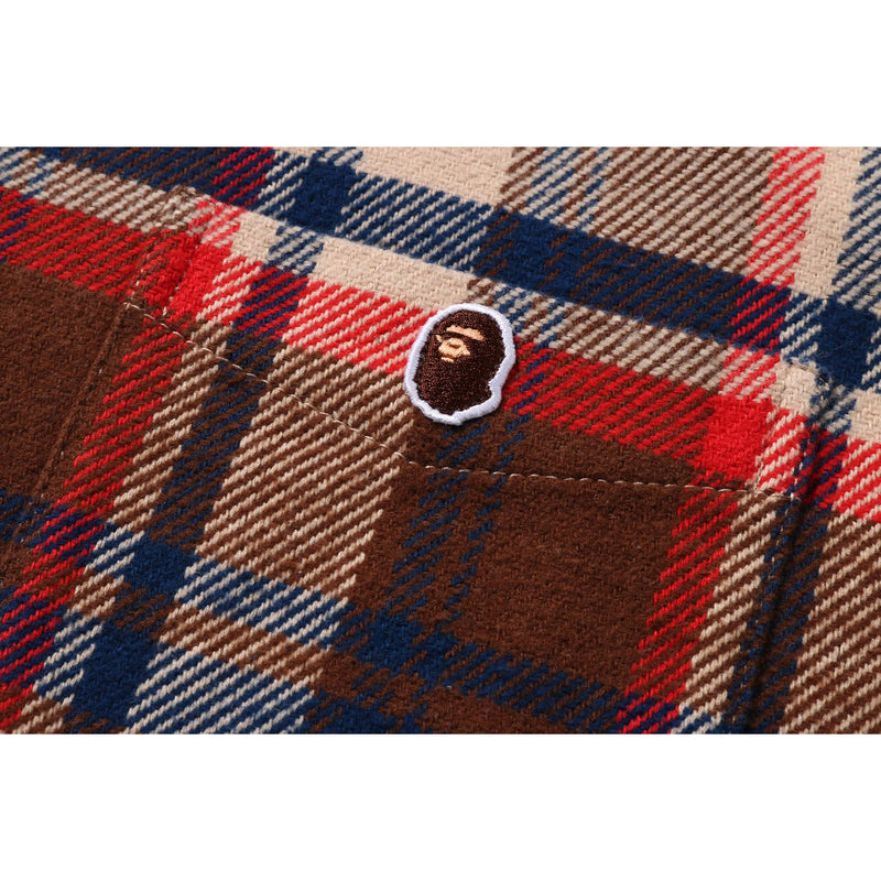 BAPE CHECK SHIRT MENS