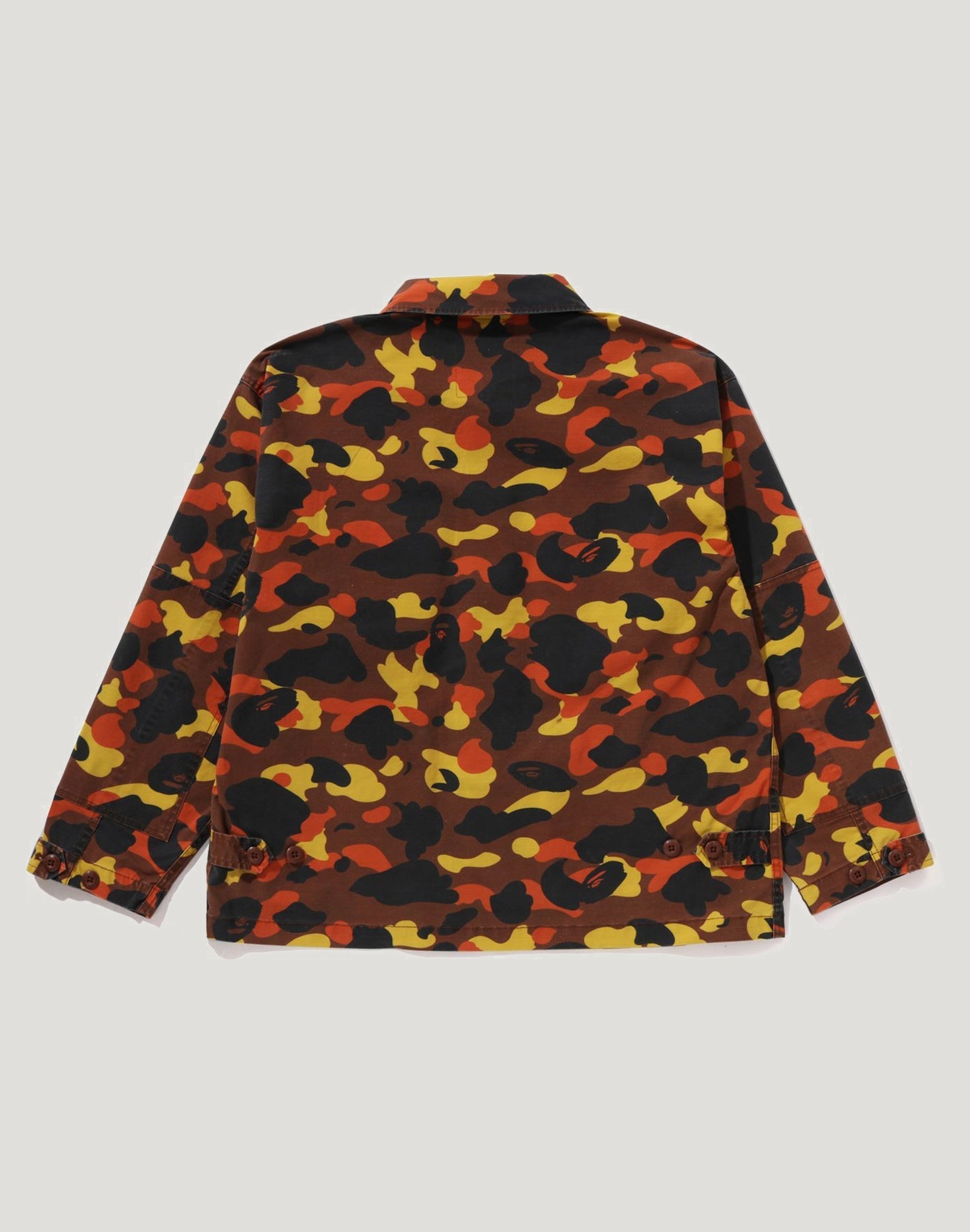 1ST CAMO HEAVY WASHED MULTI POCKET CARGO LS SHIRT MENS