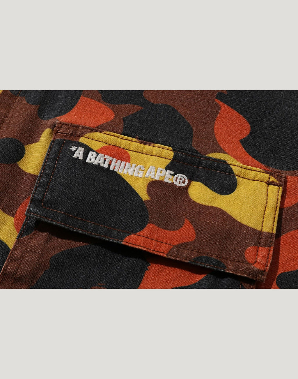 1ST CAMO HEAVY WASHED MULTI POCKET CARGO LS SHIRT MENS