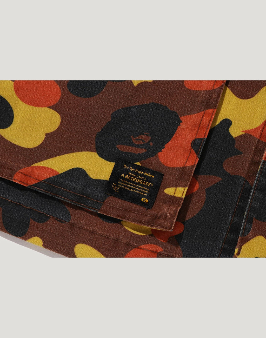 1ST CAMO HEAVY WASHED MULTI POCKET CARGO LS SHIRT MENS