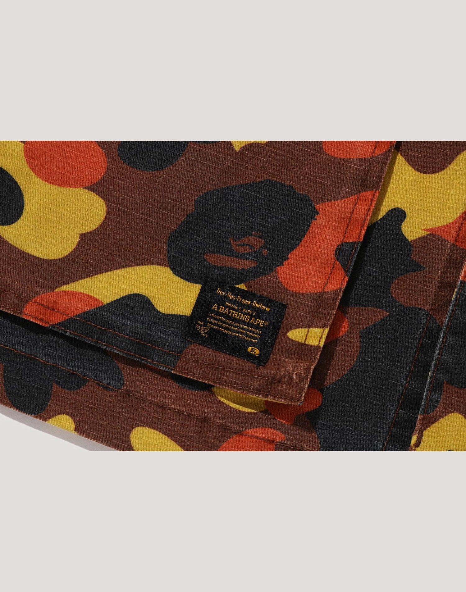 1ST CAMO HEAVY WASHED MULTI POCKET CARGO LS SHIRT MENS