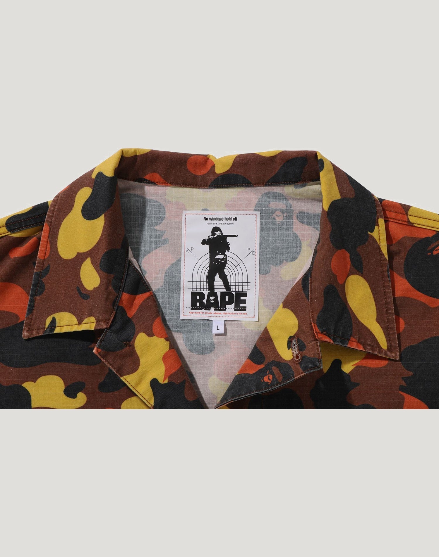 1ST CAMO HEAVY WASHED MULTI POCKET CARGO LS SHIRT MENS