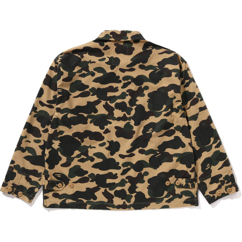 1ST CAMO HEAVY WASHED MULTI POCKET CARGO LS SHIRT MENS