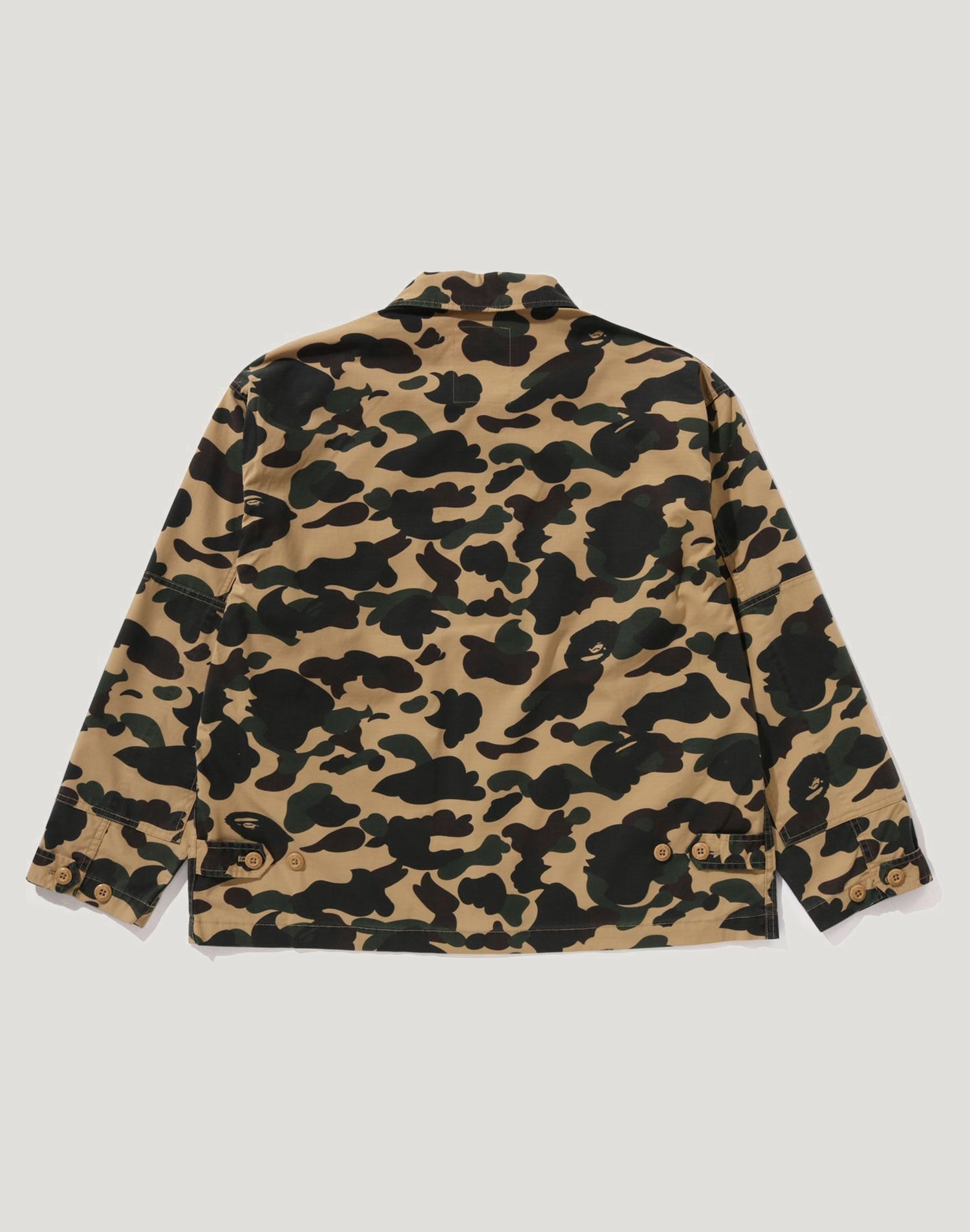 1ST CAMO HEAVY WASHED MULTI POCKET CARGO LS SHIRT MENS