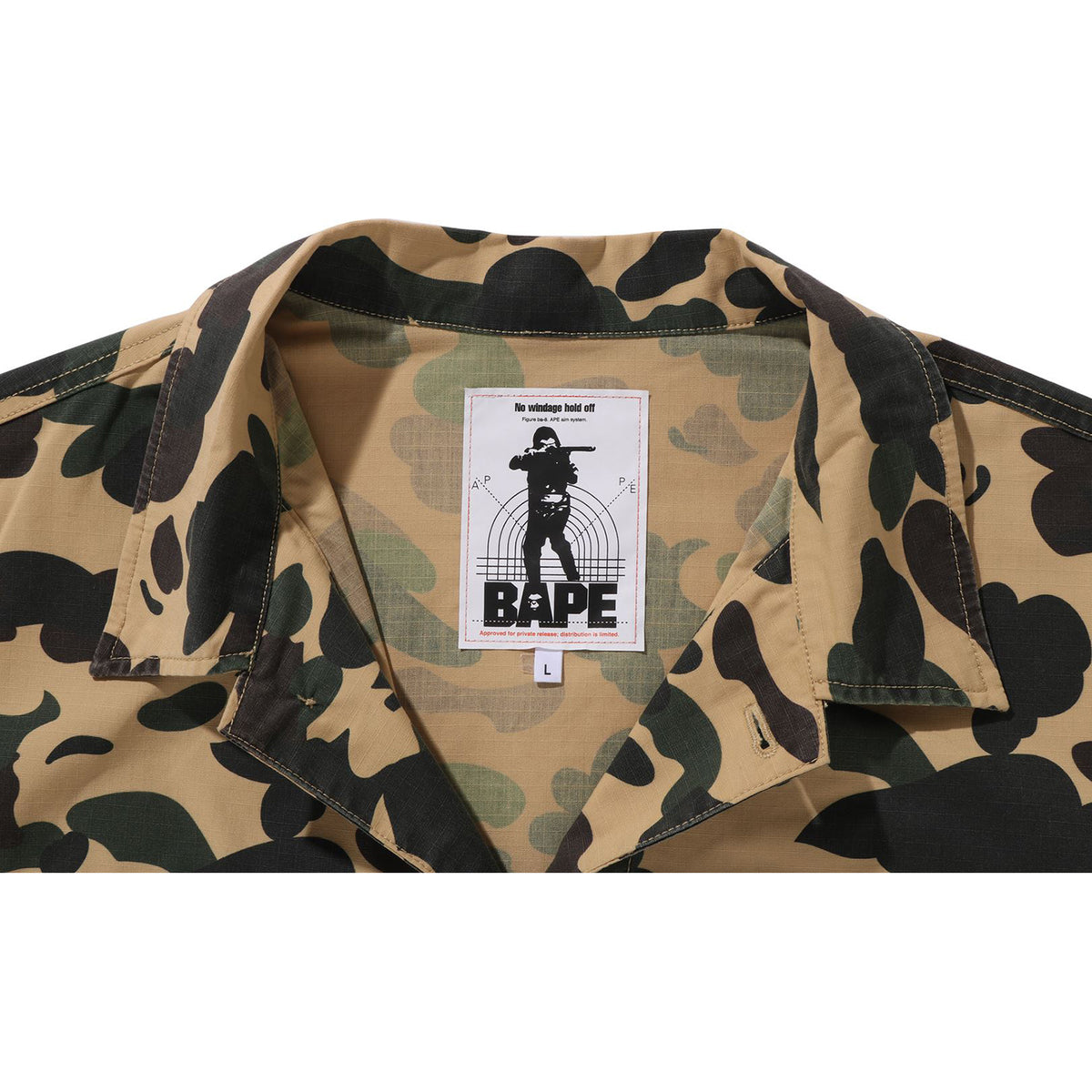 1ST CAMO HEAVY WASHED MULTI POCKET CARGO LS SHIRT MENS