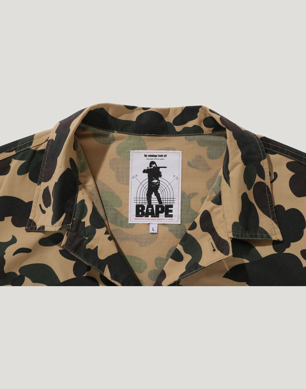 1ST CAMO HEAVY WASHED MULTI POCKET CARGO LS SHIRT MENS