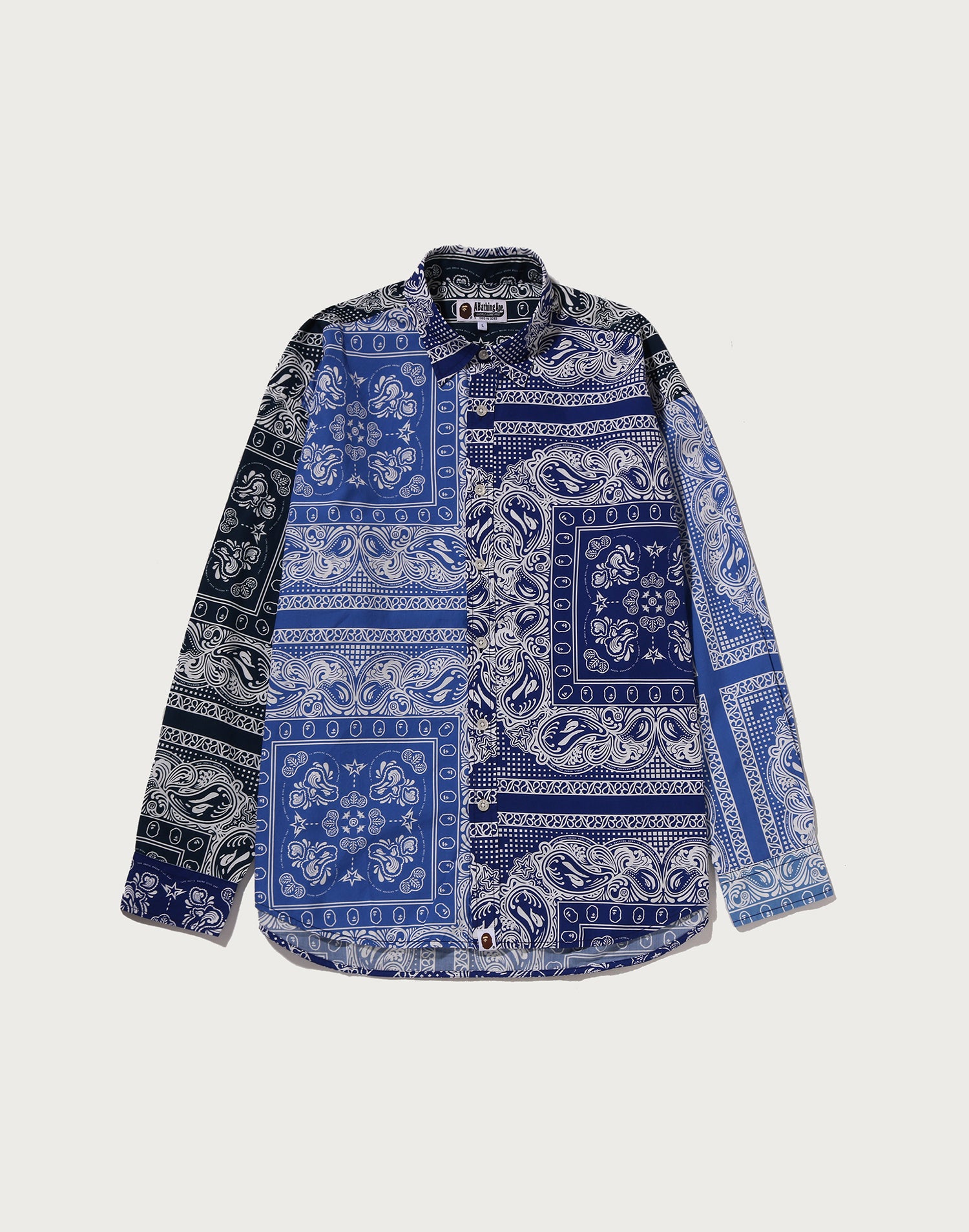 PAISLEY PATTERN LS SHIRT MENS