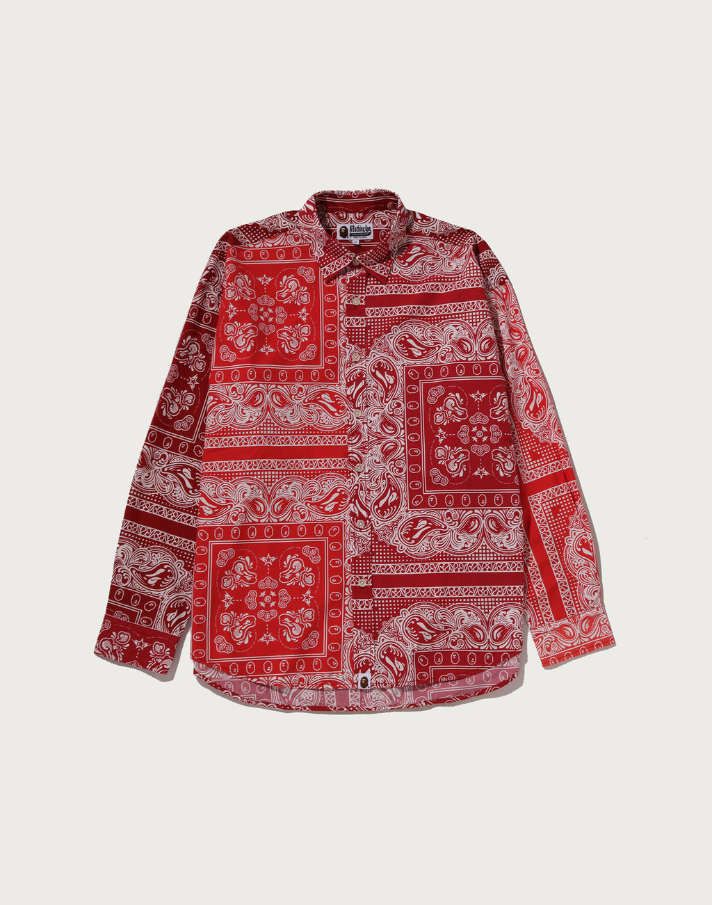 PAISLEY PATTERN LS SHIRT MENS