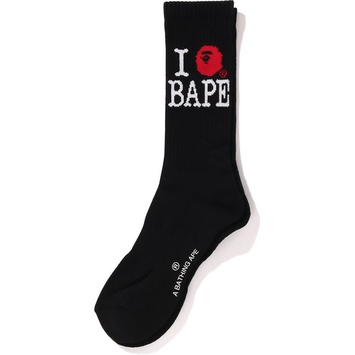 I LOVE BAPE SOCKS MENS