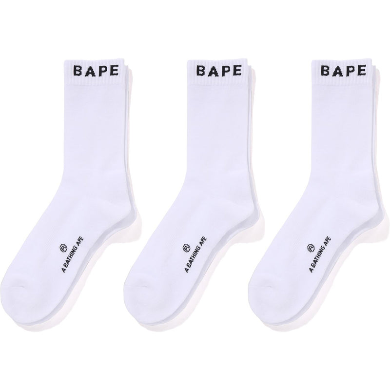 BAPE SOCKS 3 PAIRS MENS