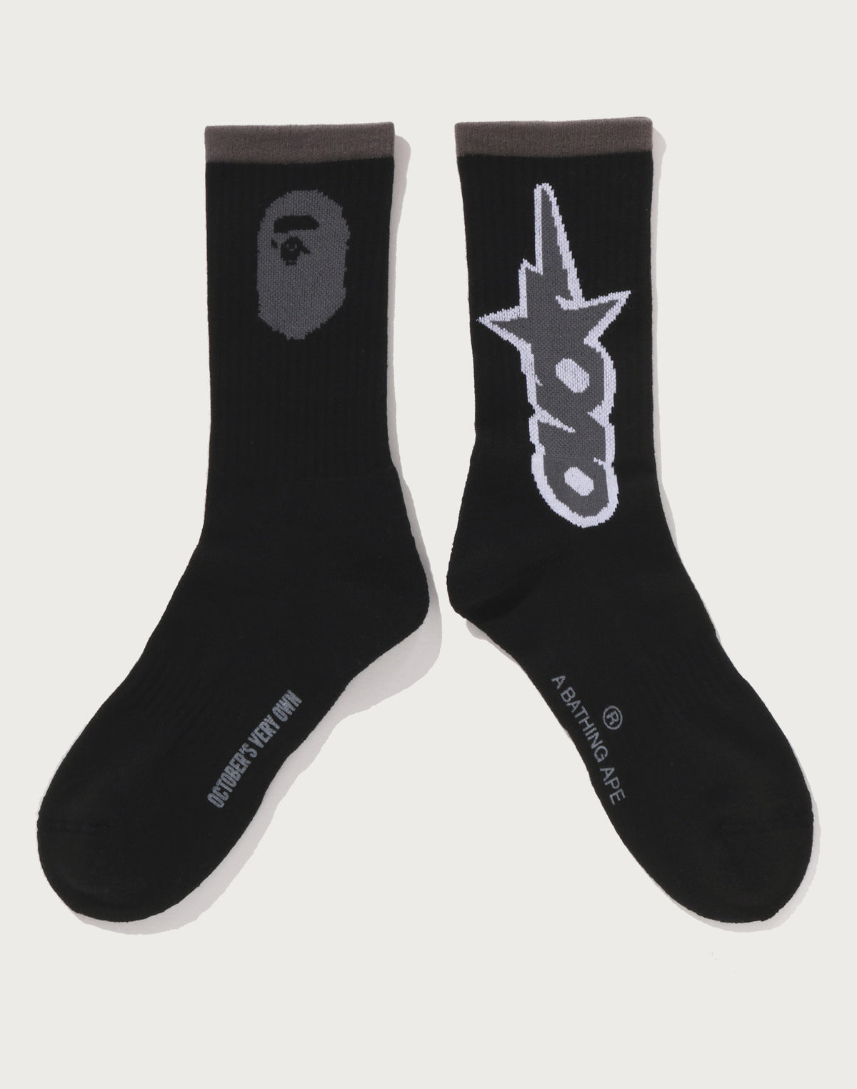BAPE X OVO OVO STA ATHLETIC SOCKS MENS