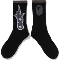 BAPE X OVO OVO STA ATHLETIC SOCKS MENS
