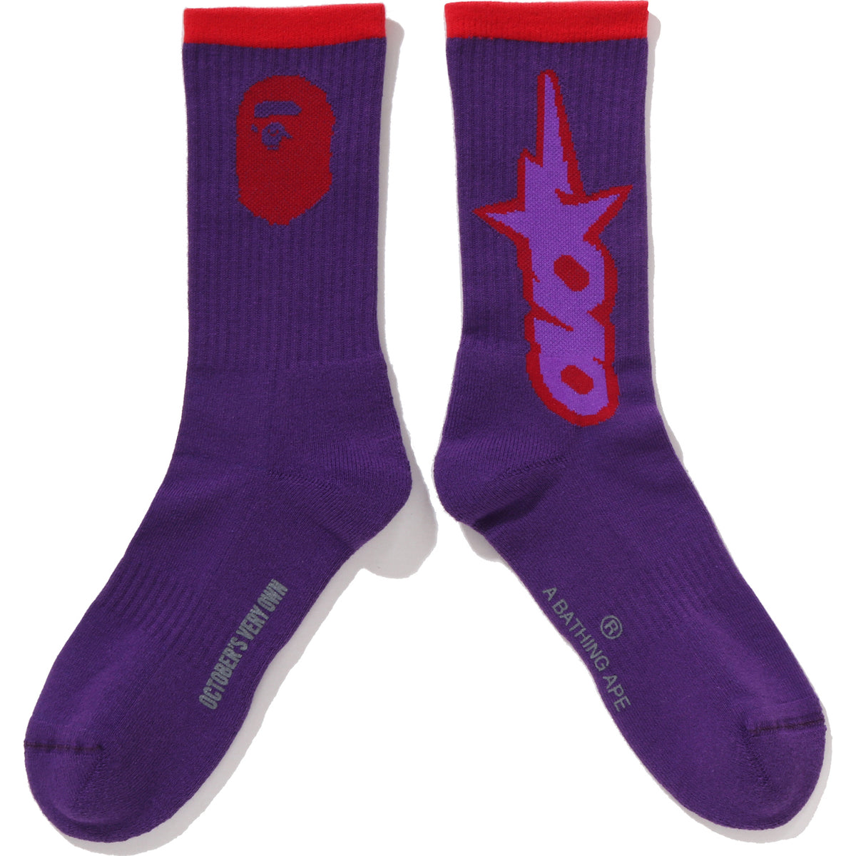 BAPE X OVO OVO STA ATHLETIC SOCKS MENS