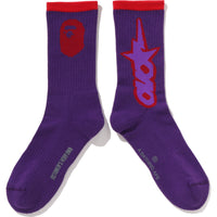 BAPE X OVO OVO STA ATHLETIC SOCKS MENS