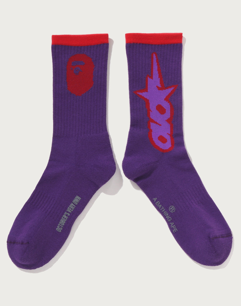BAPE X OVO OVO STA ATHLETIC SOCKS MENS