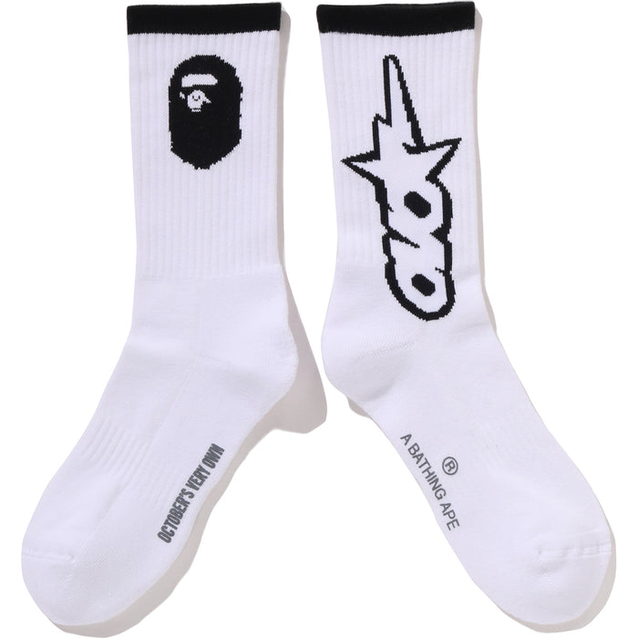 BAPE X OVO OVO STA ATHLETIC SOCKS MENS