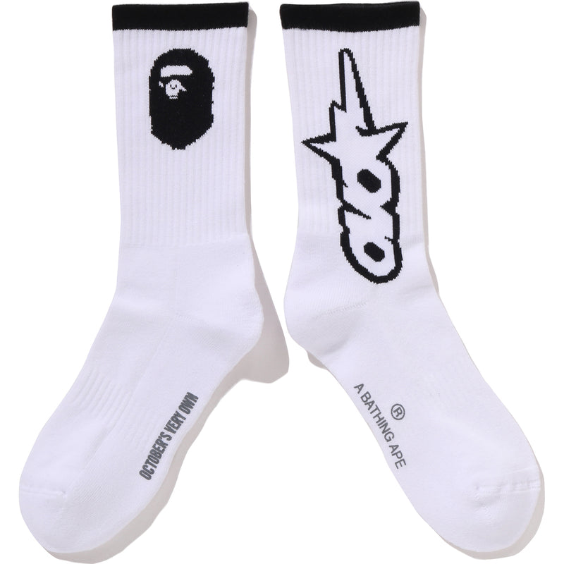 BAPE X OVO OVO STA ATHLETIC SOCKS MENS