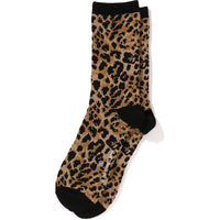 WILD LEOPARD PATTERN SOCKS MENS