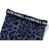 WILD LEOPARD PATTERN SOCKS MENS