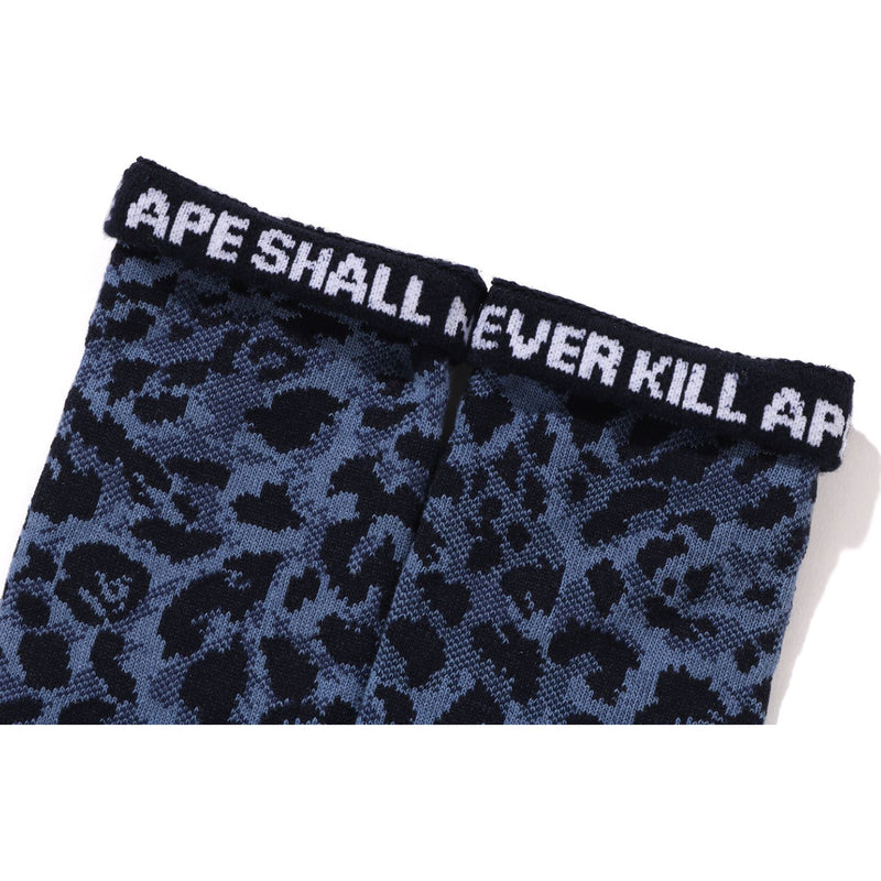 WILD LEOPARD PATTERN SOCKS MENS