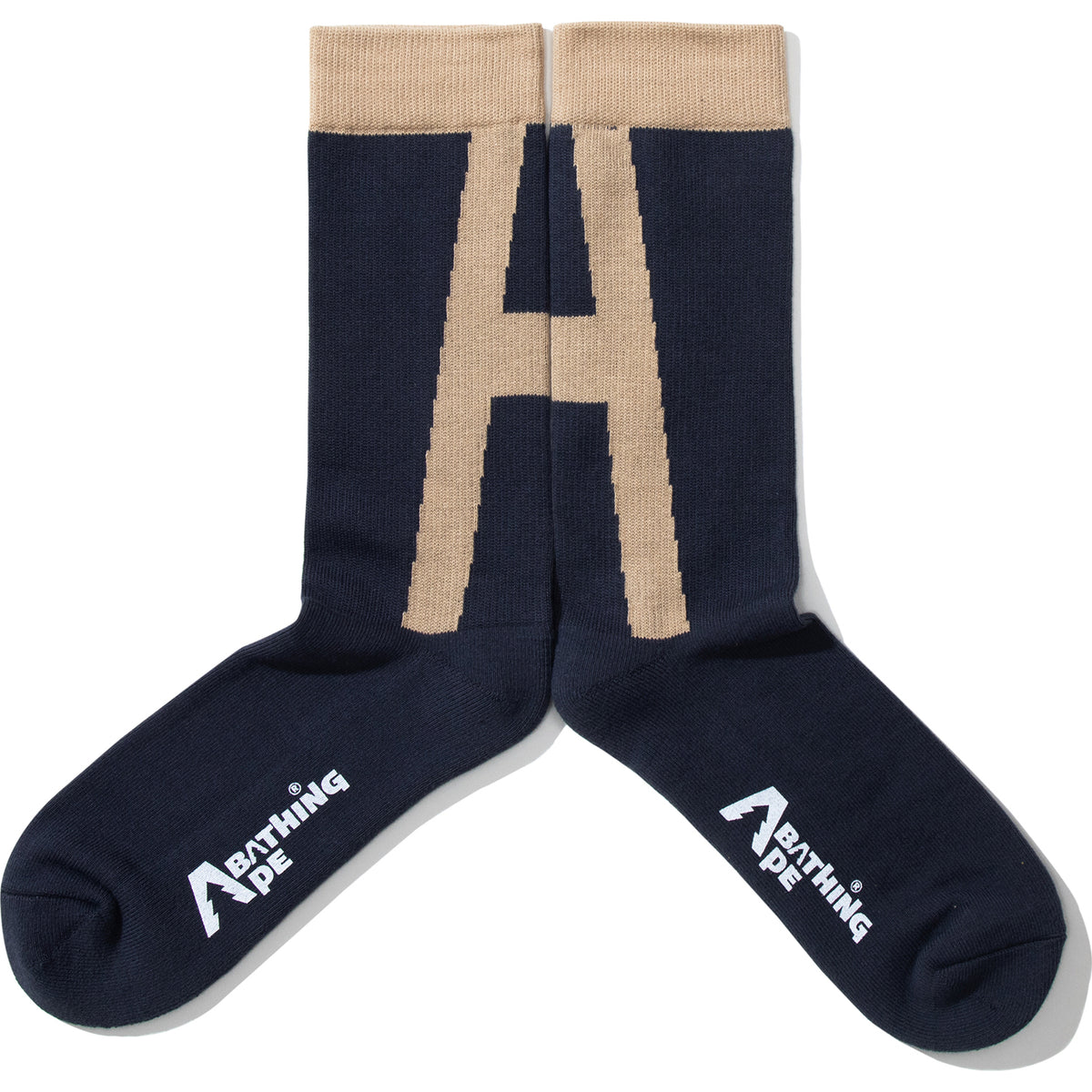 BAPE BY KAZUKI KURAISHI "A" LOGO SOCKS MENS