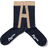 BAPE BY KAZUKI KURAISHI "A" LOGO SOCKS MENS