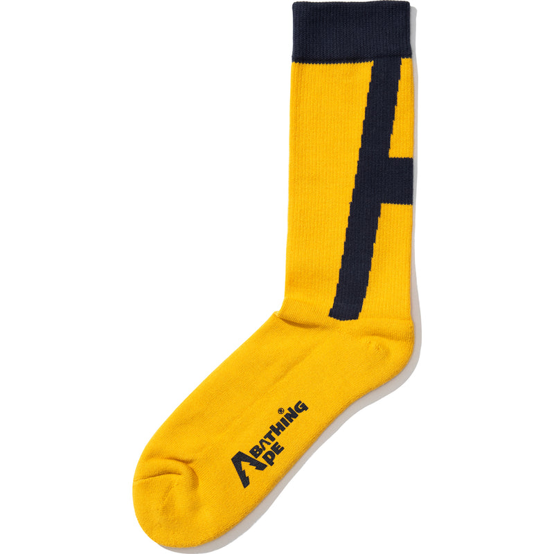 BAPE BY KAZUKI KURAISHI "A" LOGO SOCKS MENS