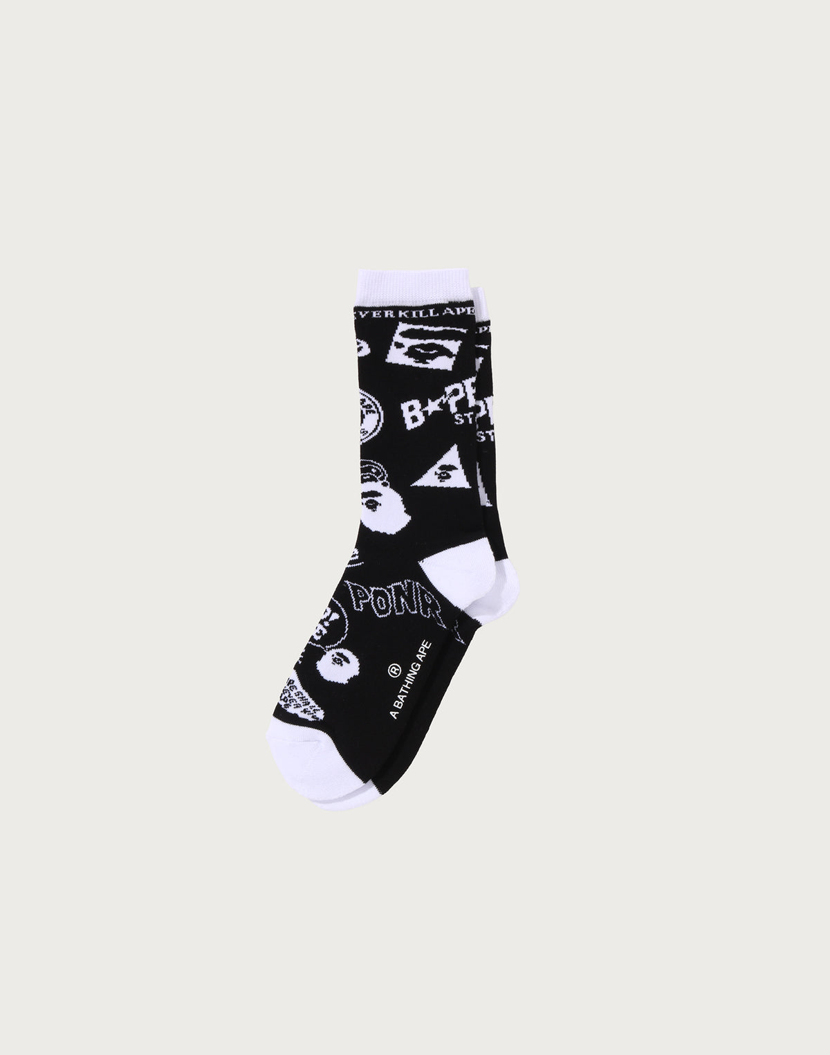 BAPE GRAPHIC PATTERN SOCKS MENS