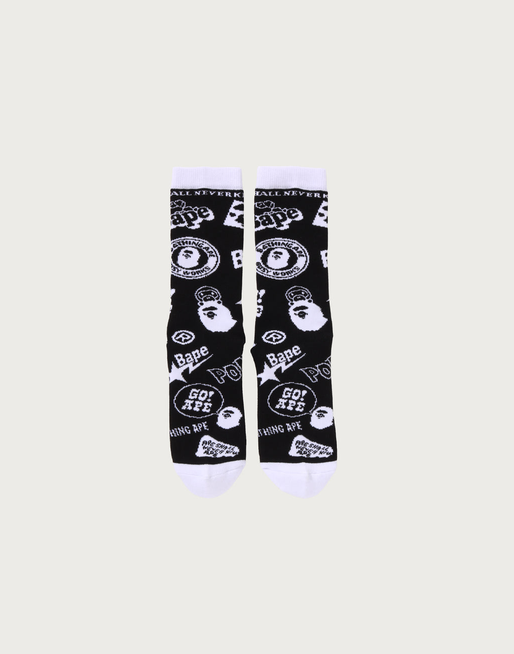 BAPE GRAPHIC PATTERN SOCKS MENS