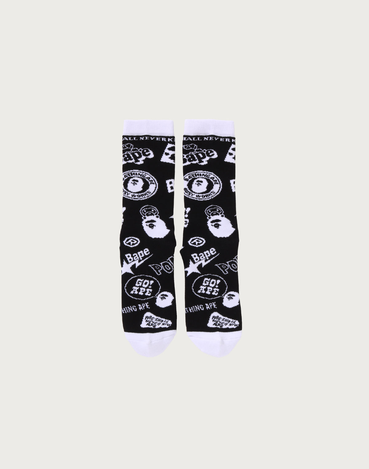 BAPE GRAPHIC PATTERN SOCKS MENS