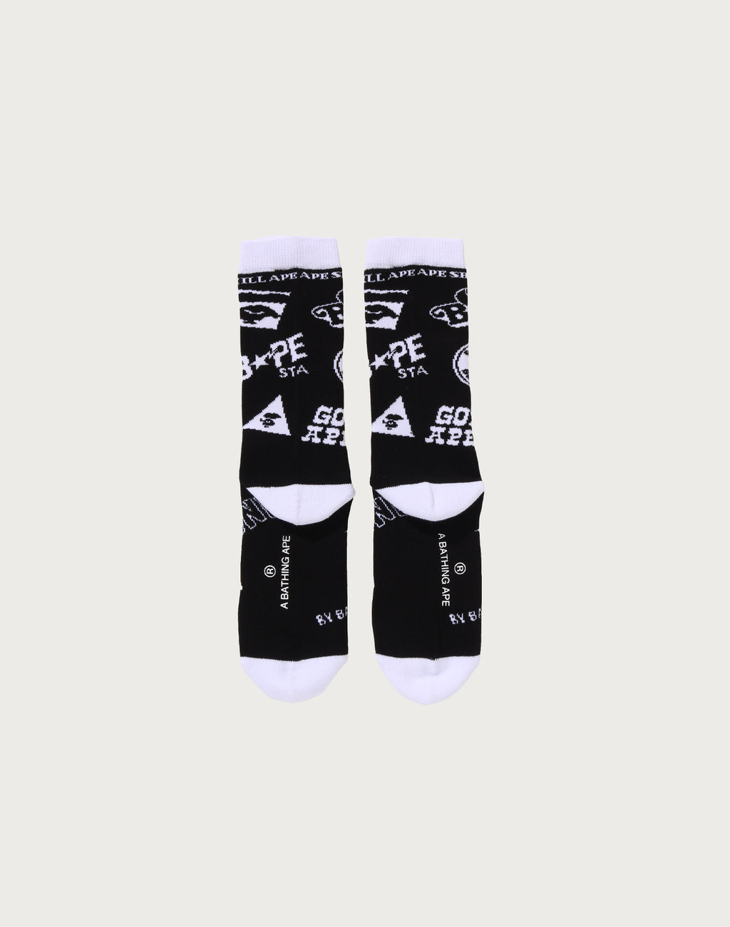 BAPE GRAPHIC PATTERN SOCKS MENS