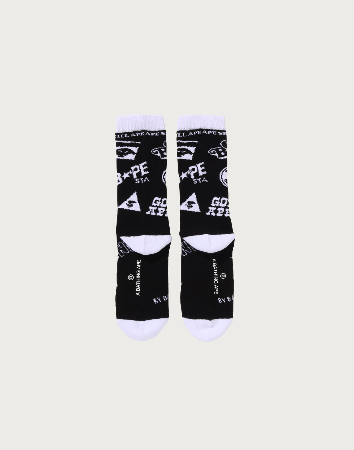 BAPE GRAPHIC PATTERN SOCKS MENS