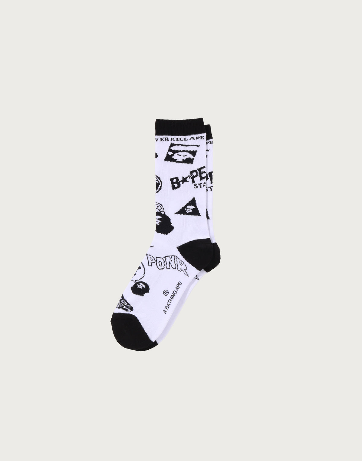 BAPE GRAPHIC PATTERN SOCKS MENS