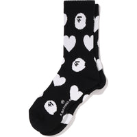 I LOVE BAPE MONOGRAM SOCKS LADIES