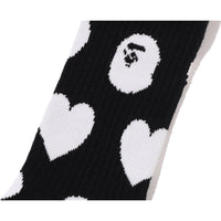 I LOVE BAPE MONOGRAM SOCKS LADIES