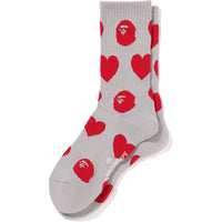 I LOVE BAPE MONOGRAM SOCKS LADIES