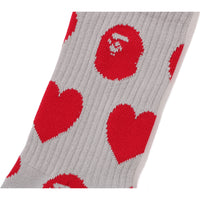 I LOVE BAPE MONOGRAM SOCKS LADIES