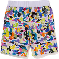 MULTI CAMO NYC LOGO SWEAT SHORTS MENS