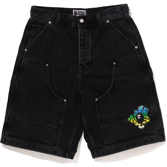 PATCH 2 TONE WASHED WORK SHORTS MENS