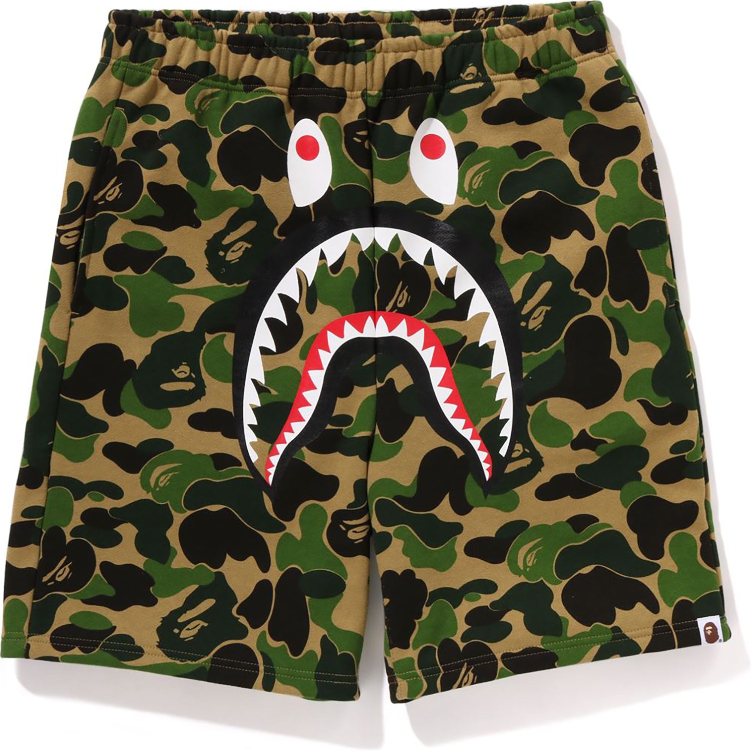 ABC CAMO SHARK SWEAT SHORTS MENS – us.bape.com
